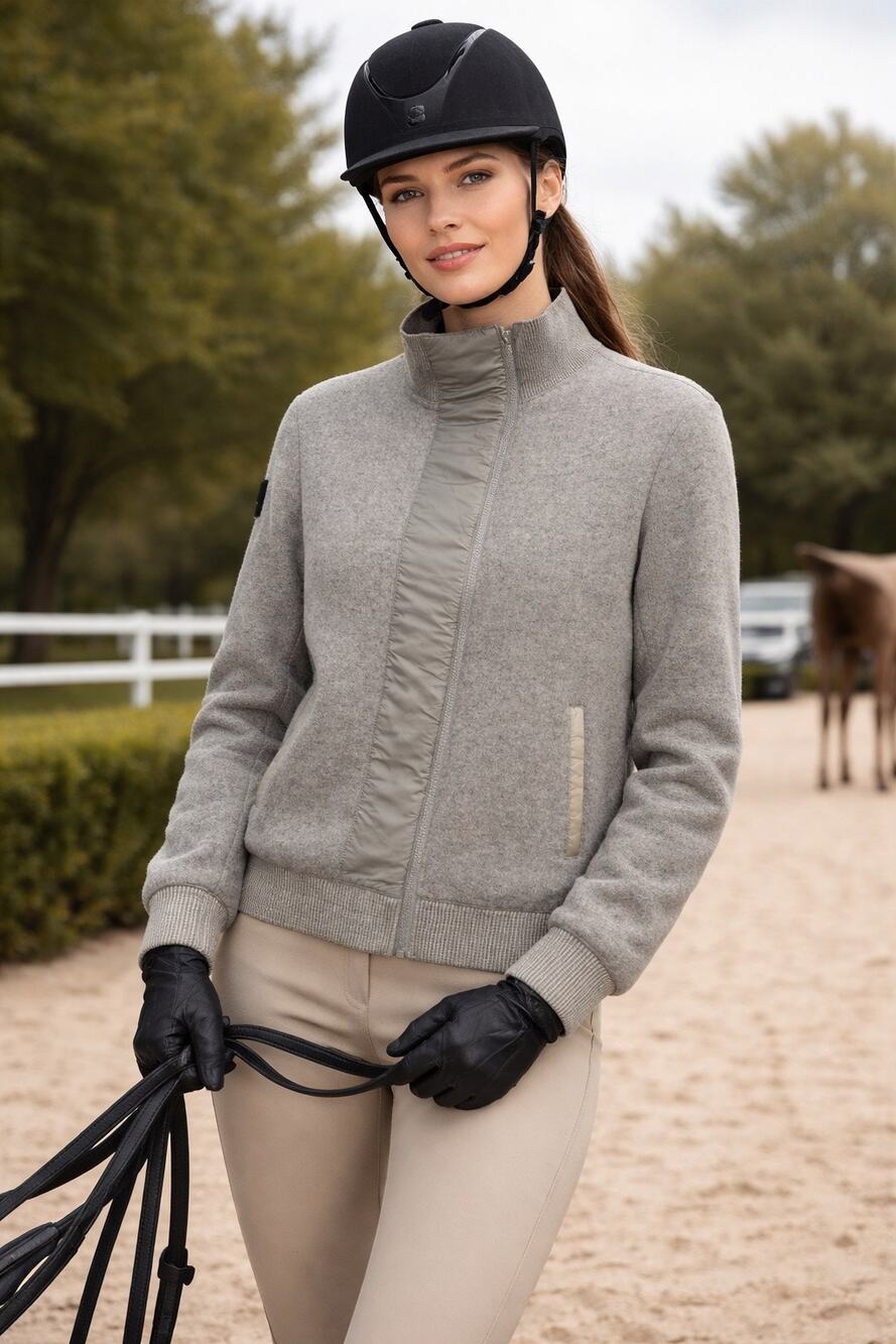 Cavalleria Toscana Equestrian Wool Blend Mock Neck Rare Show Jacket Medium
